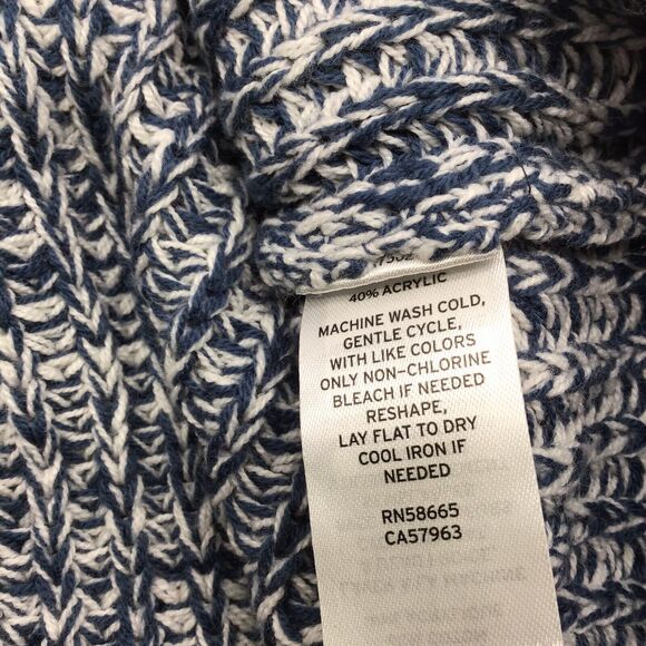 Caslon Sweater Size X-S Mock Neck Chunky Knit Oversized Long Sleeve Pullover - Picture 10 of 11